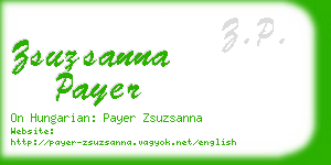 zsuzsanna payer business card